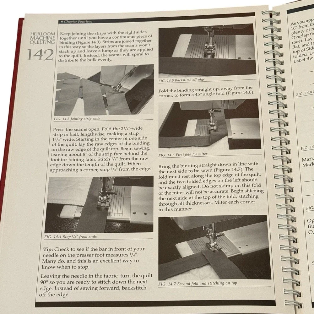 Heirloom Machine‎ Quilting Harriet Hargrave Hardcover Revised Expanded Spiral